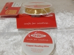 Beading Wire 20 Gauge Gold 8.5m